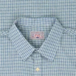 Experiment-Five Plaid Button Shirt Blue