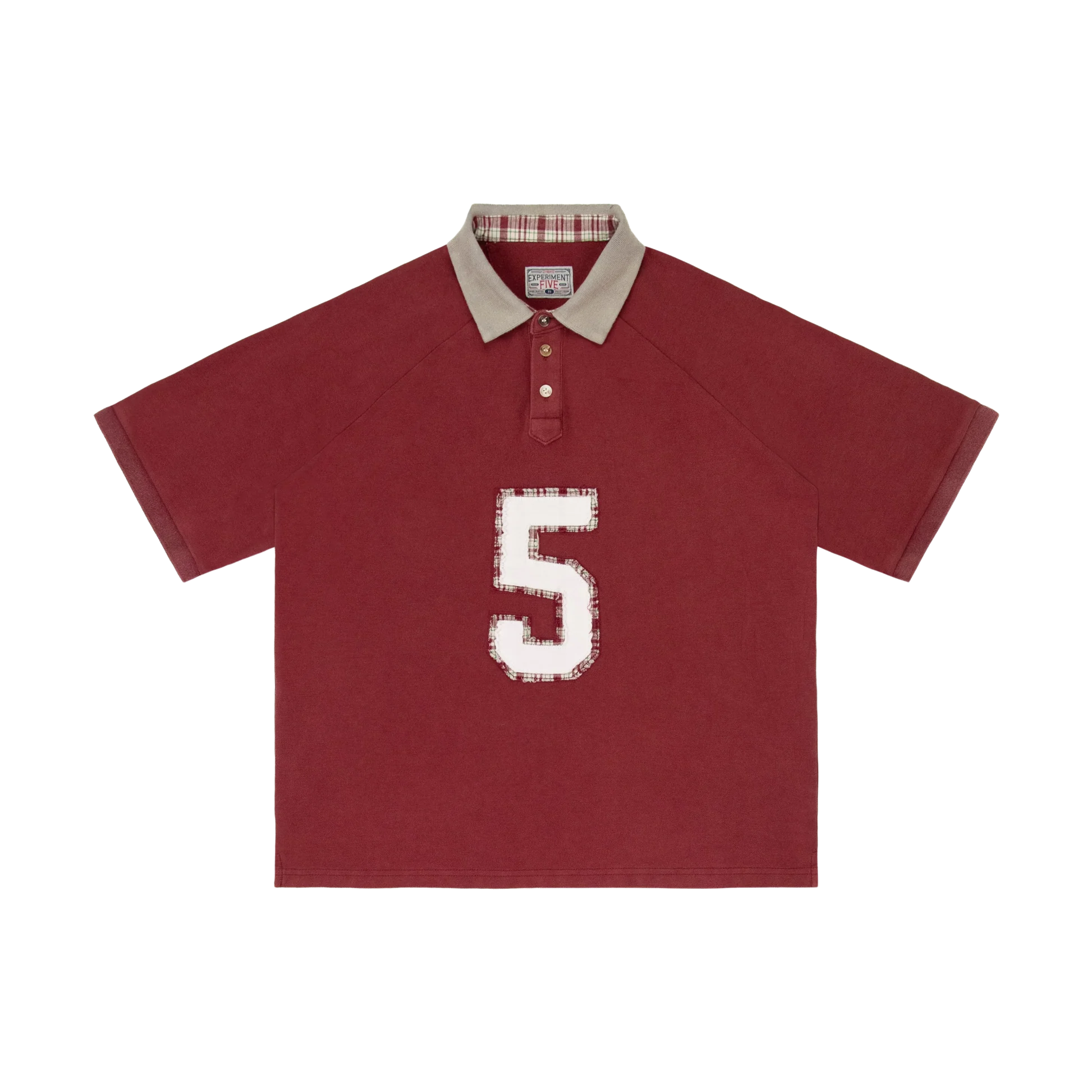 RED_POLO_FRONT-removebg Experiment-Five Polo Shirt Burgundy