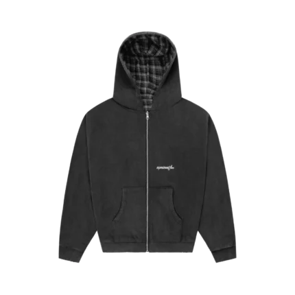 Reversible Plaid Zip Hoodie Experiment Five