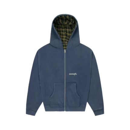 Reversible Plaid Zip Hoodie Experiment Five