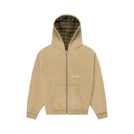 Reversible Plaid Zip Hoodie Experiment Five