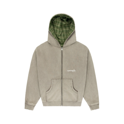 Reversible Plaid Zip Hoodie Experiment Five